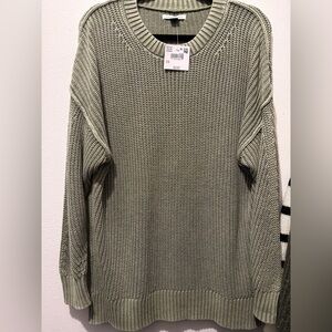 Womens Knit Green Sweater